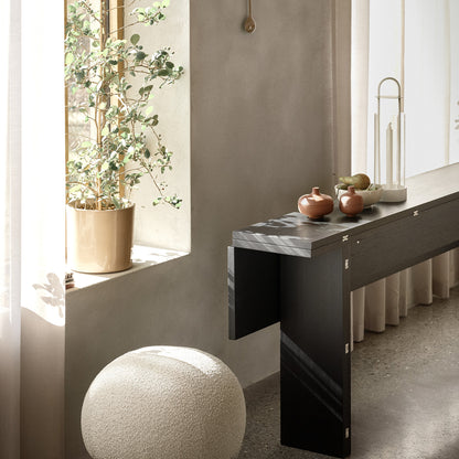 Uno Pouf by Design House Stockholm - D 50 cm / Cream