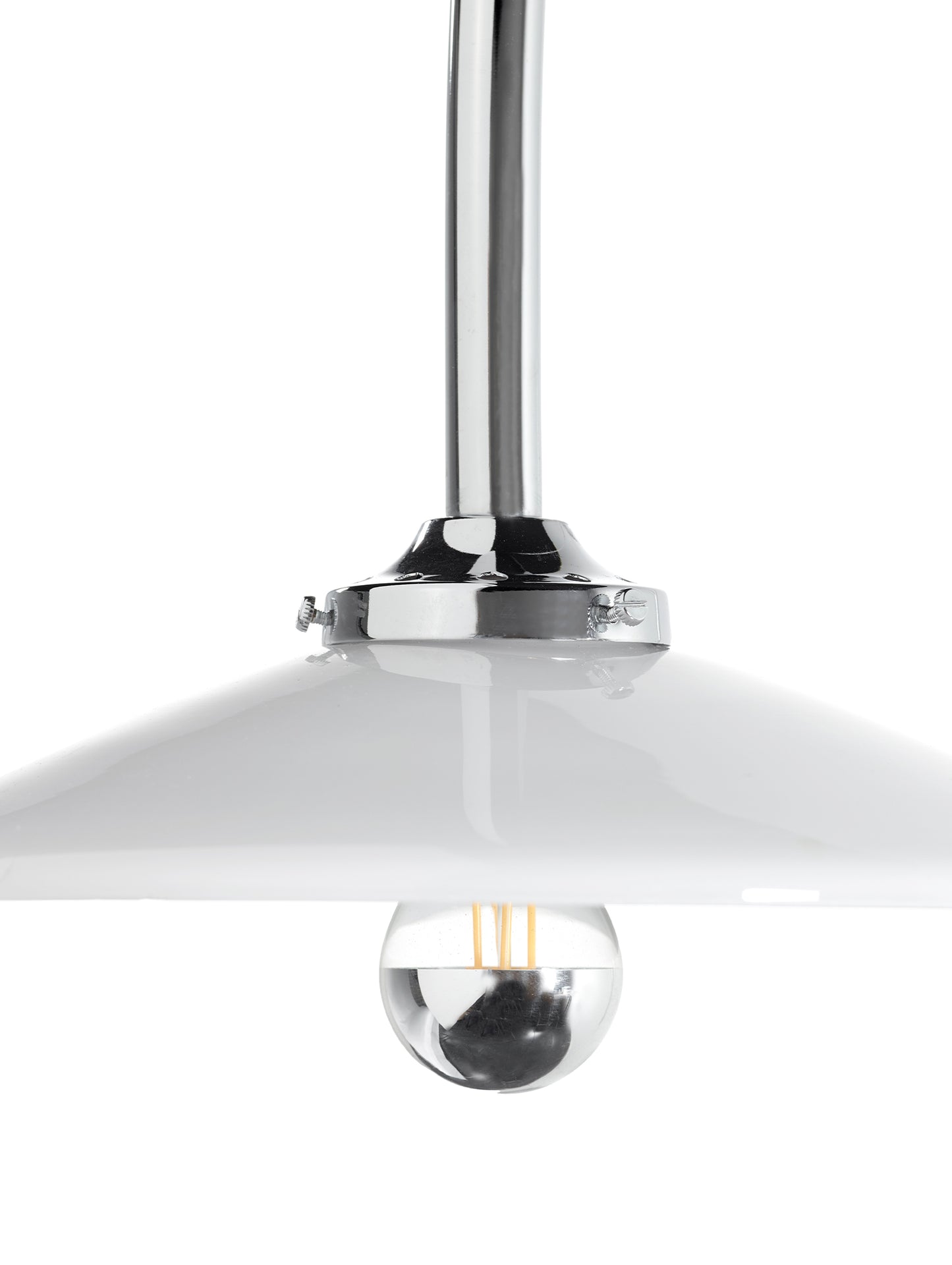 Hanging Lamp No.3 by Valerie Objects - Chromed Steel