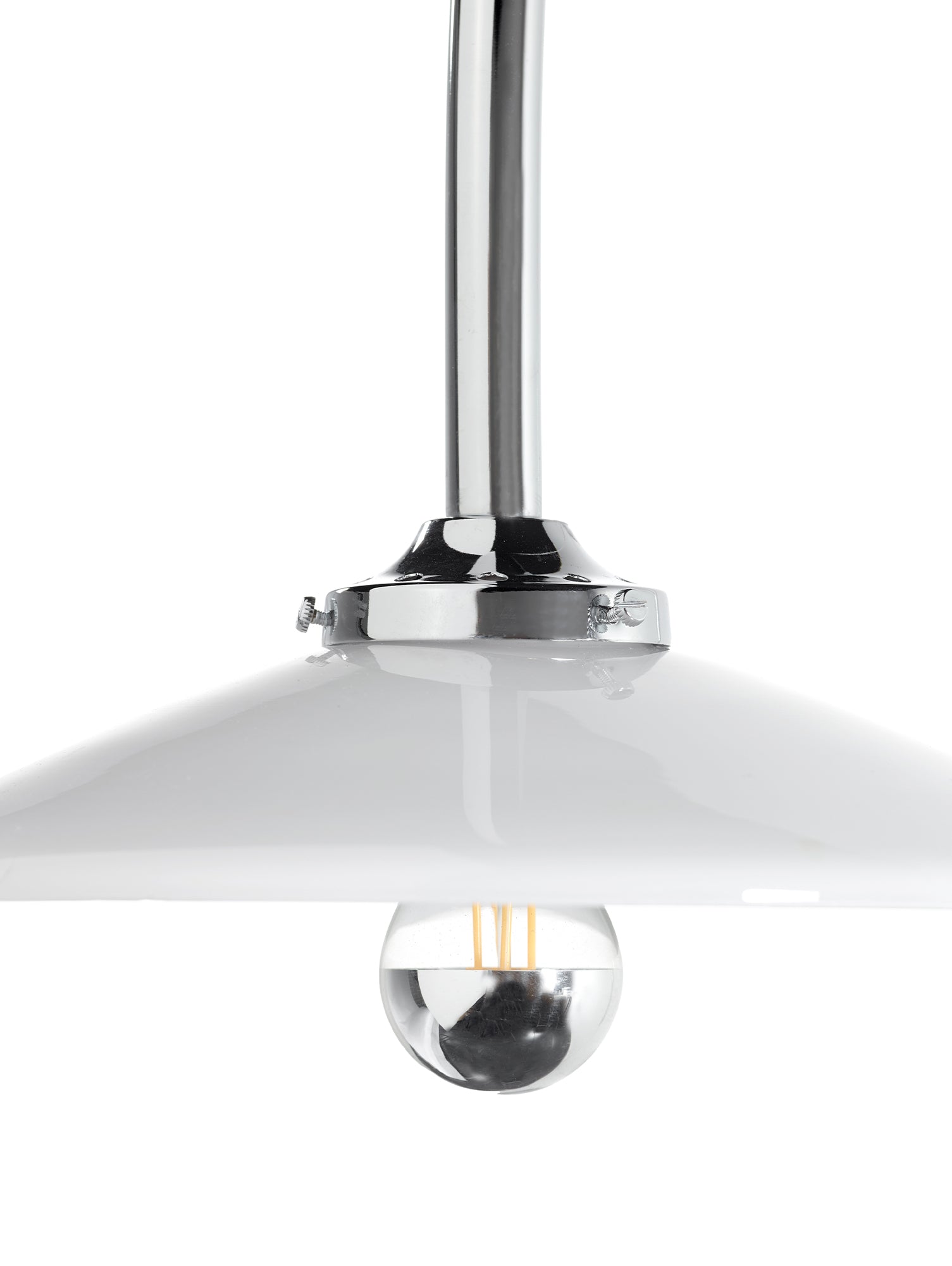 Hanging Lamp No.3 by Valerie Objects - Chromed Steel