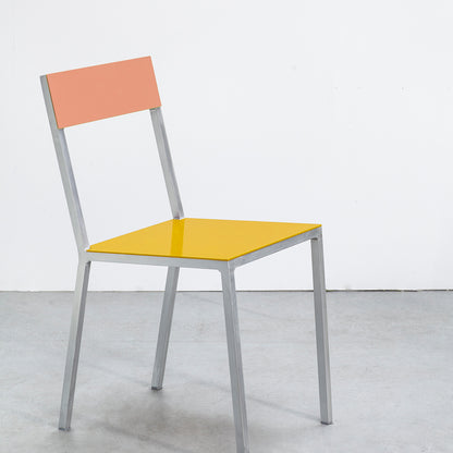 Alu Chair by Valerie Objects - Yellow Seat / Pink Back