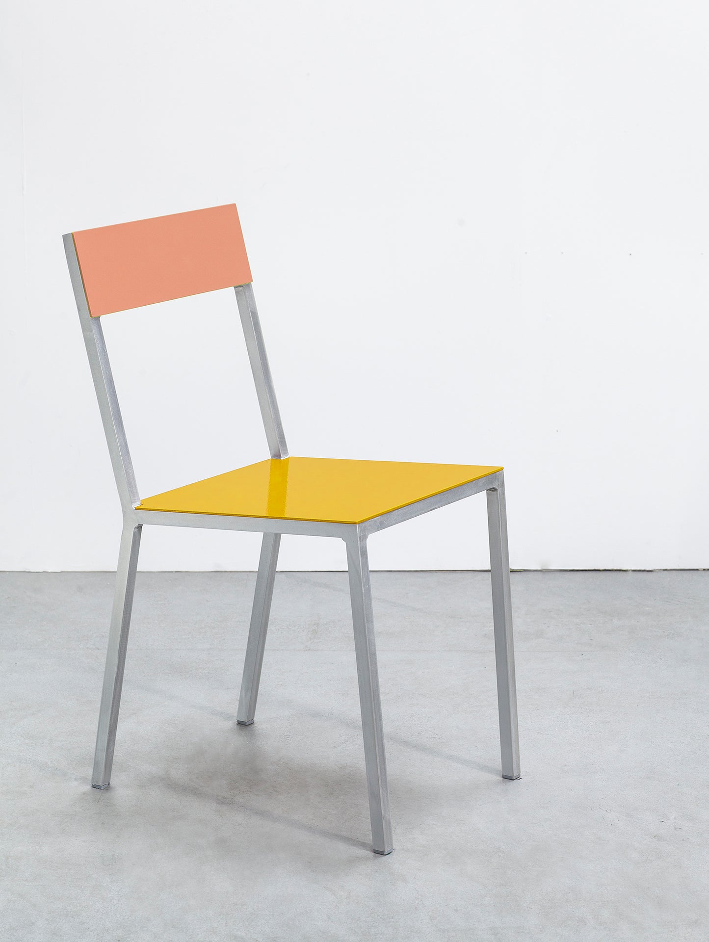 Alu Chair by Valerie Objects - Yellow Seat / Pink Back
