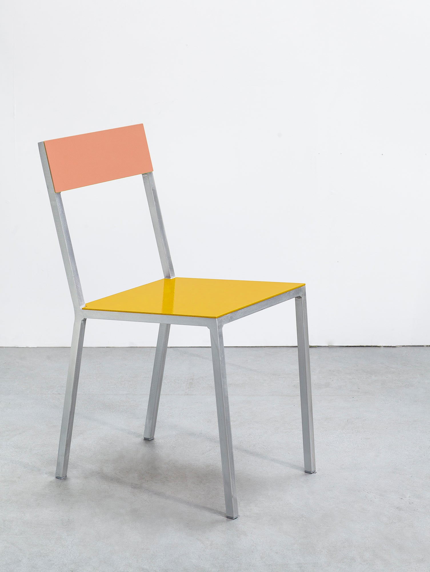 Alu Chair by Valerie Objects - Yellow Seat / Pink Back