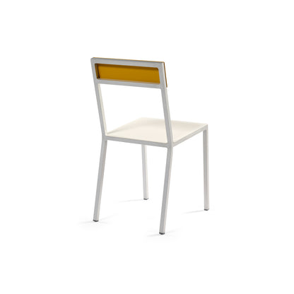 Alu Chair by Valerie Objects - White Seat / Yellow Back