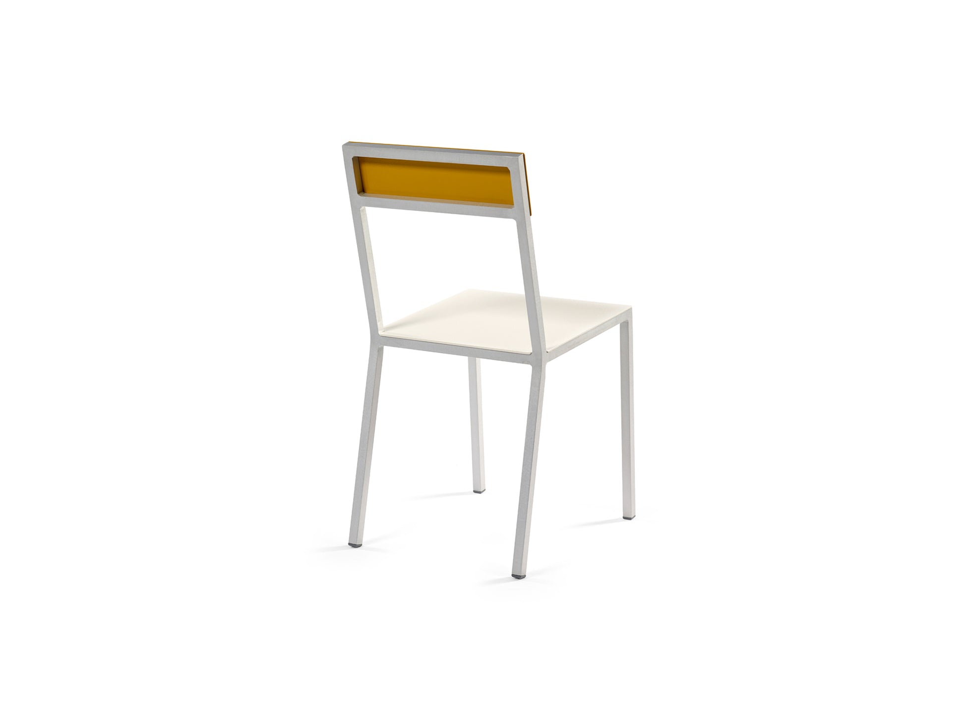 Alu Chair by Valerie Objects - White Seat / Yellow Back