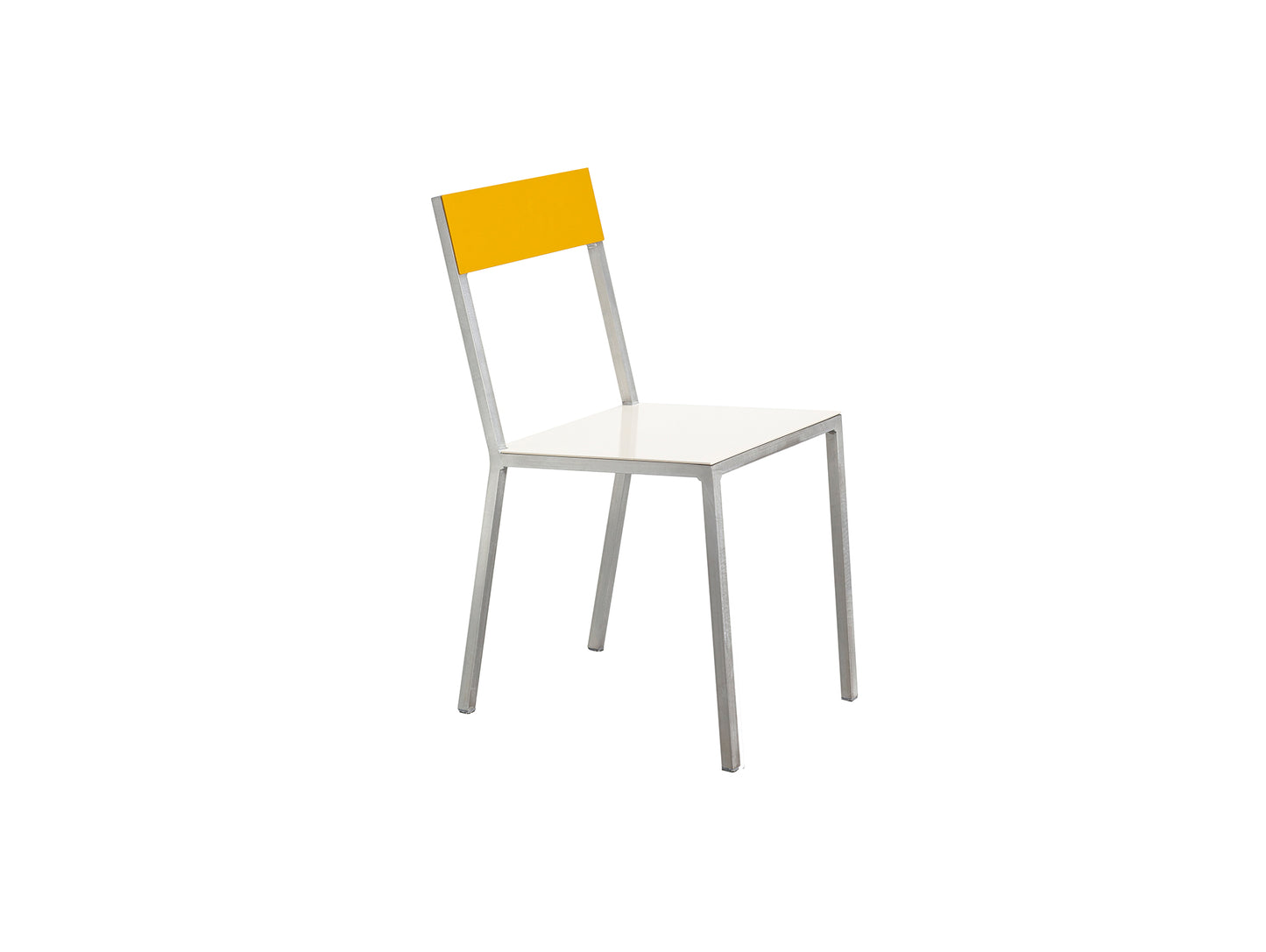 Alu Chair by Valerie Objects - White Seat / Yellow Back