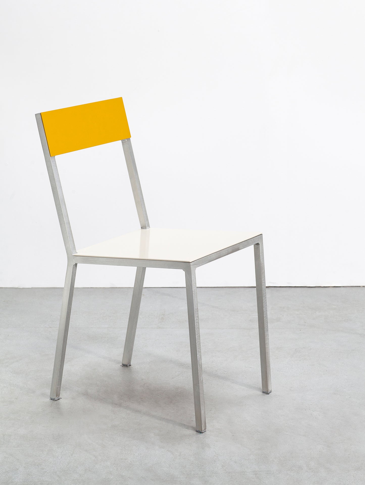 Alu Chair by Valerie Objects - White Seat / Yellow Back