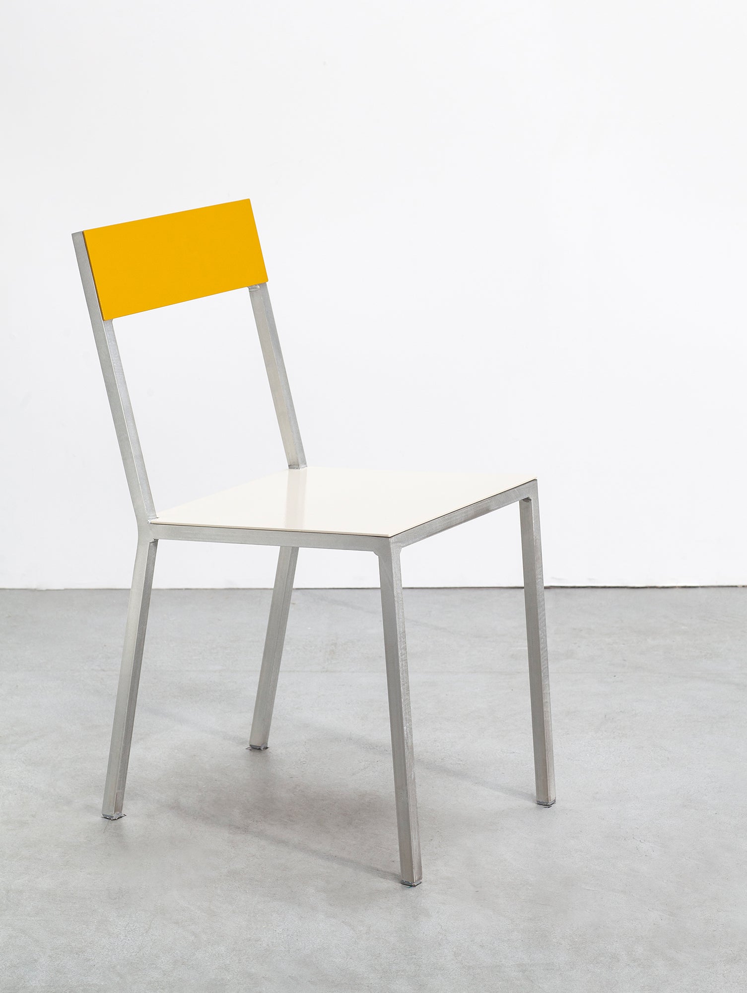 Alu Chair by Valerie Objects - White Seat / Yellow Back