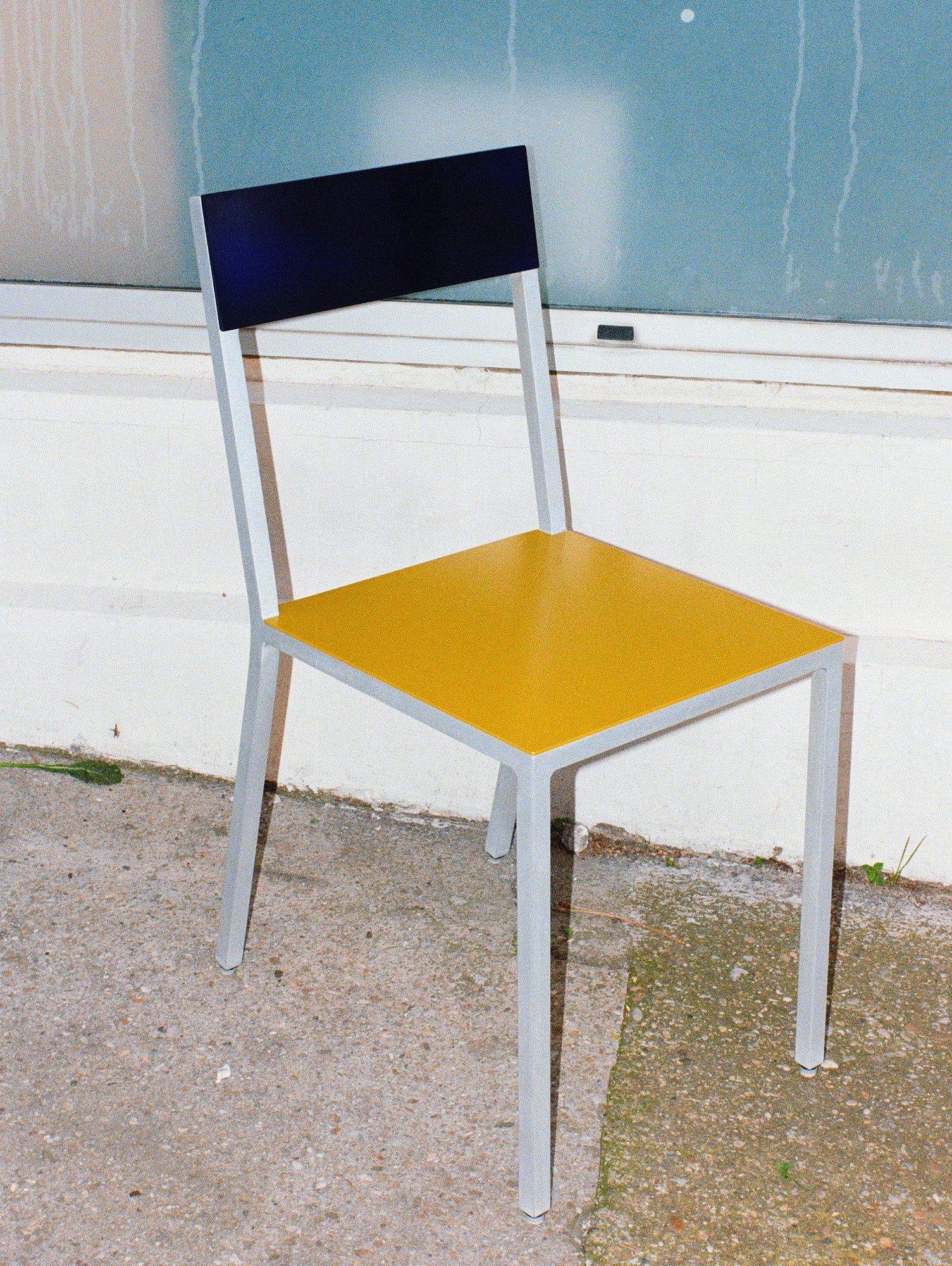Alu Chair by Valerie Objects - Yellow Seat / Candy Blue Back