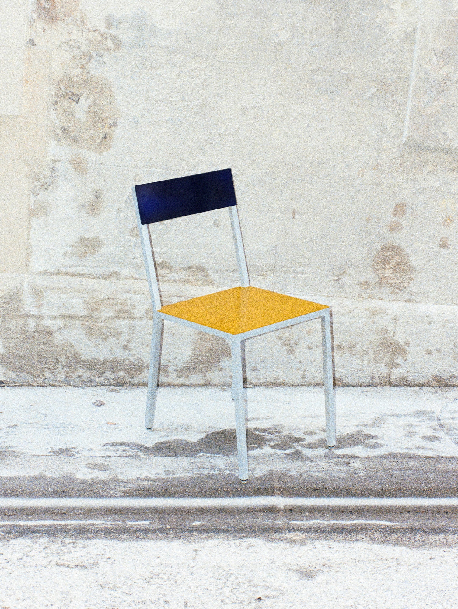 Alu Chair by Valerie Objects - Yellow Seat / Candy Blue Back