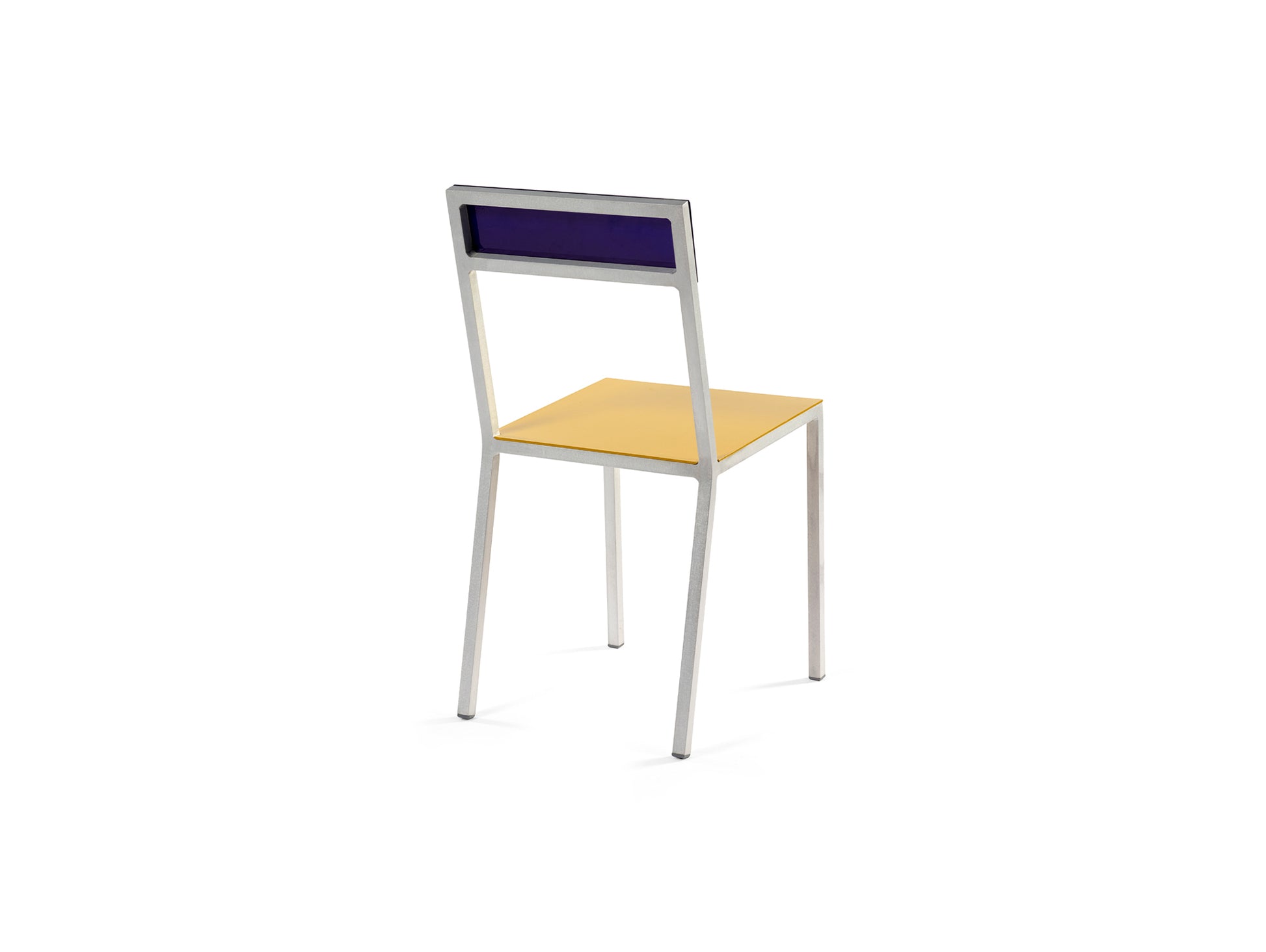 Alu Chair by Valerie Objects - Yellow Seat / Candy Blue Back