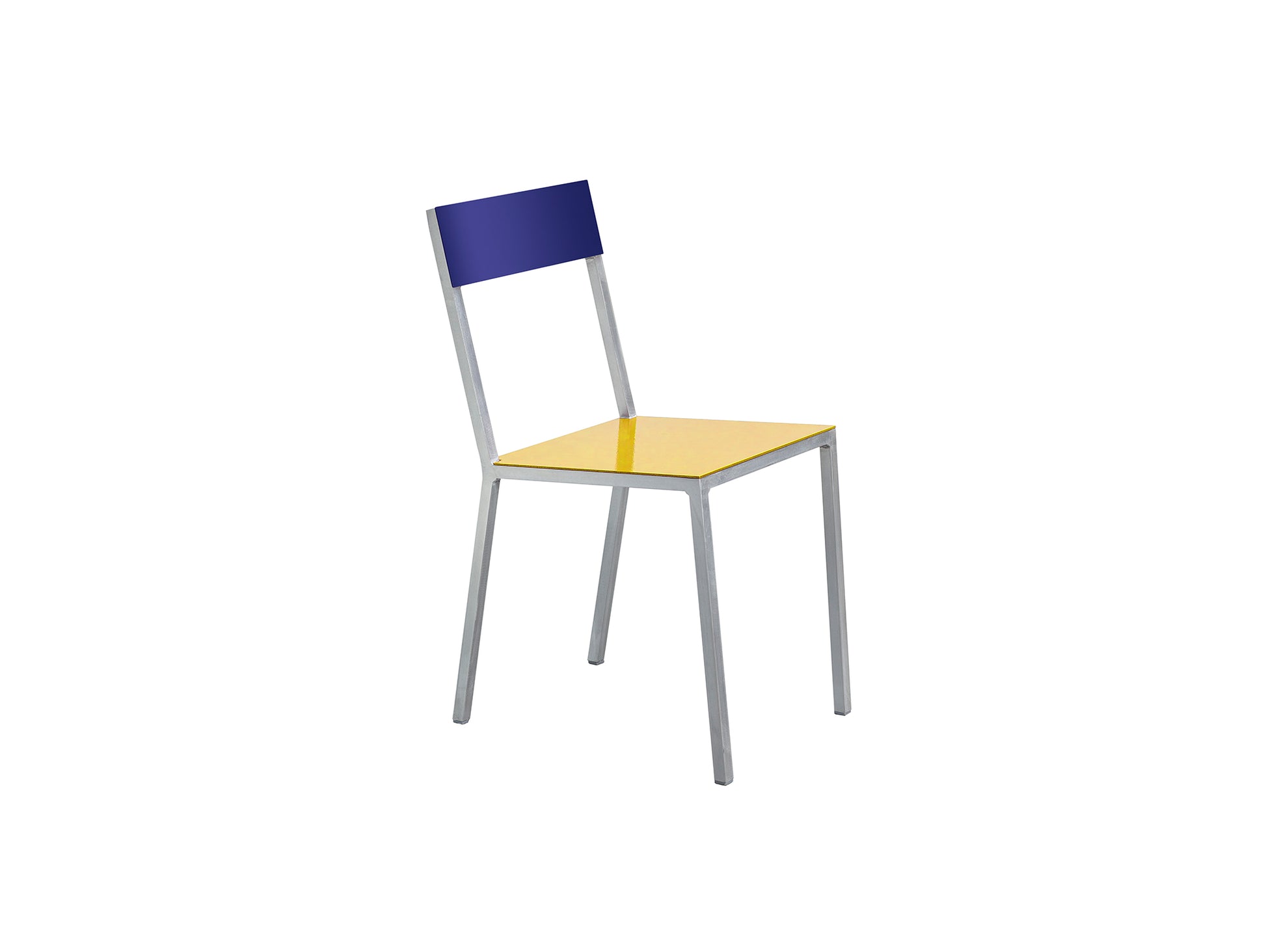 Alu Chair by Valerie Objects - Yellow Seat / Candy Blue Back