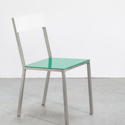 Alu Chair by Valerie Objects - Green Seat / White Back