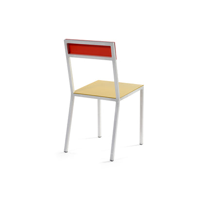 Alu Chair by Valerie Objects - Curry Seat / Red Back