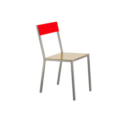Alu Chair by Valerie Objects - Curry Seat / Red Back