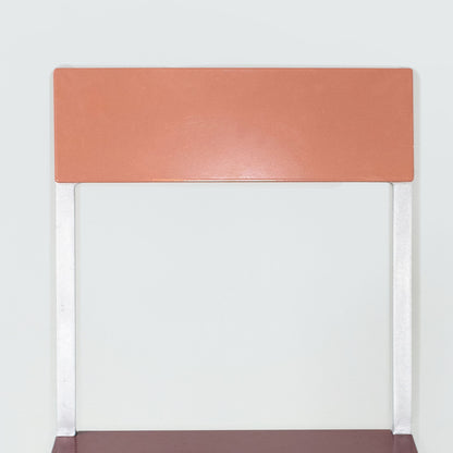Alu Chair by Valerie Objects - Bordeaux Seat / Pink Back
