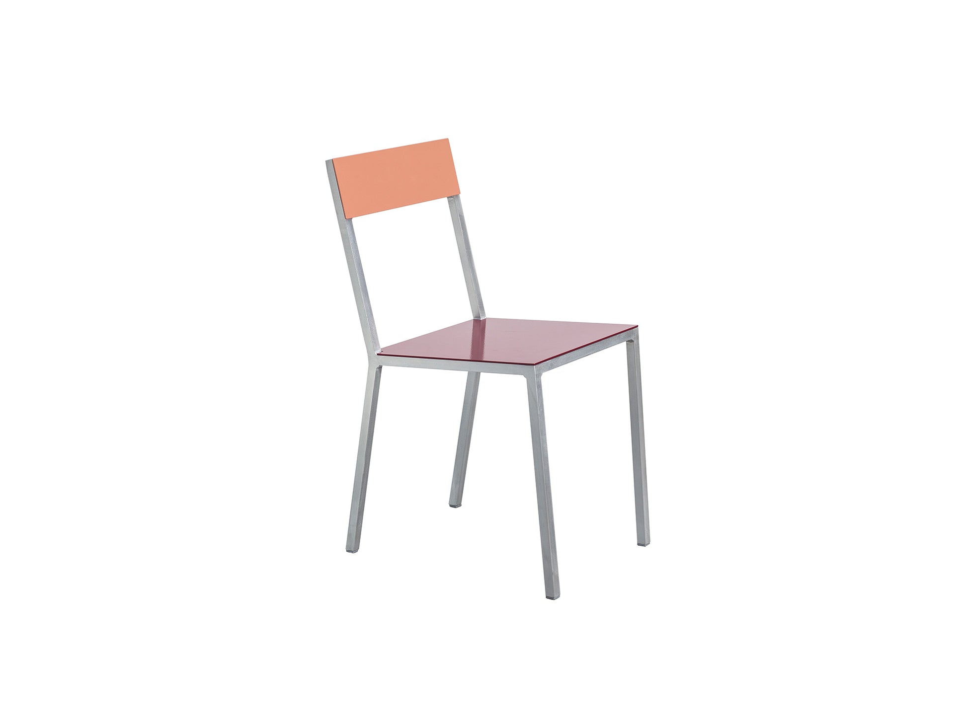 Alu Chair by Valerie Objects - Bordeaux Seat / Pink Back