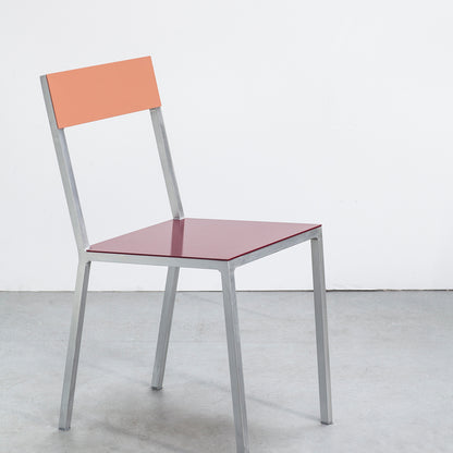 Alu Chair by Valerie Objects - Bordeaux Seat / Pink Back