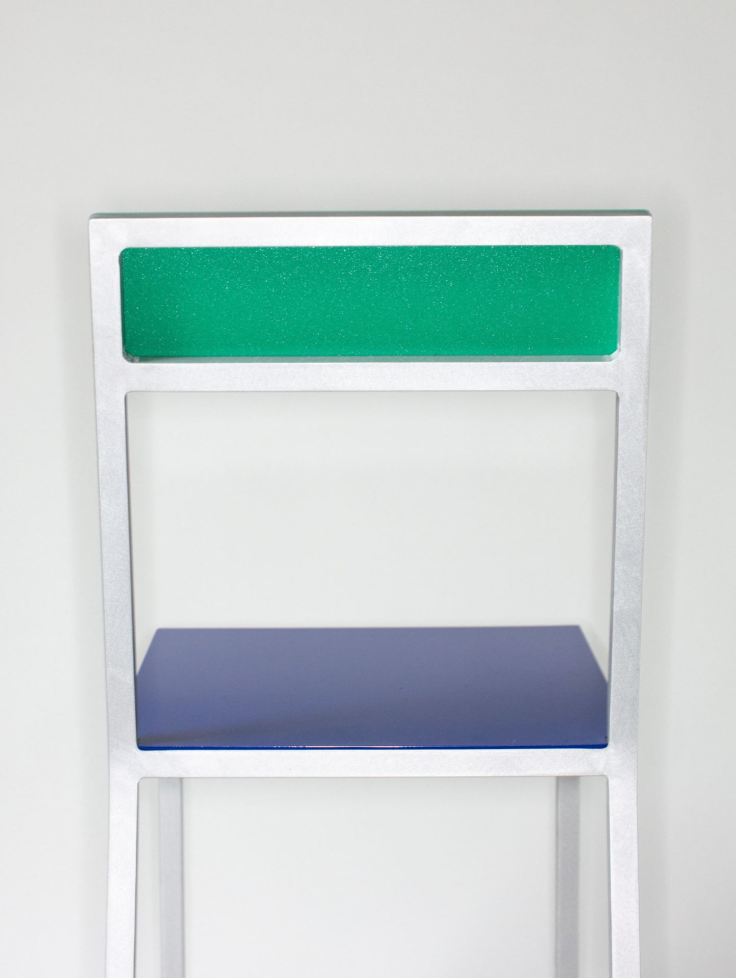 Alu Chair by Valerie Objects - Dark Blue Seat / Green Back