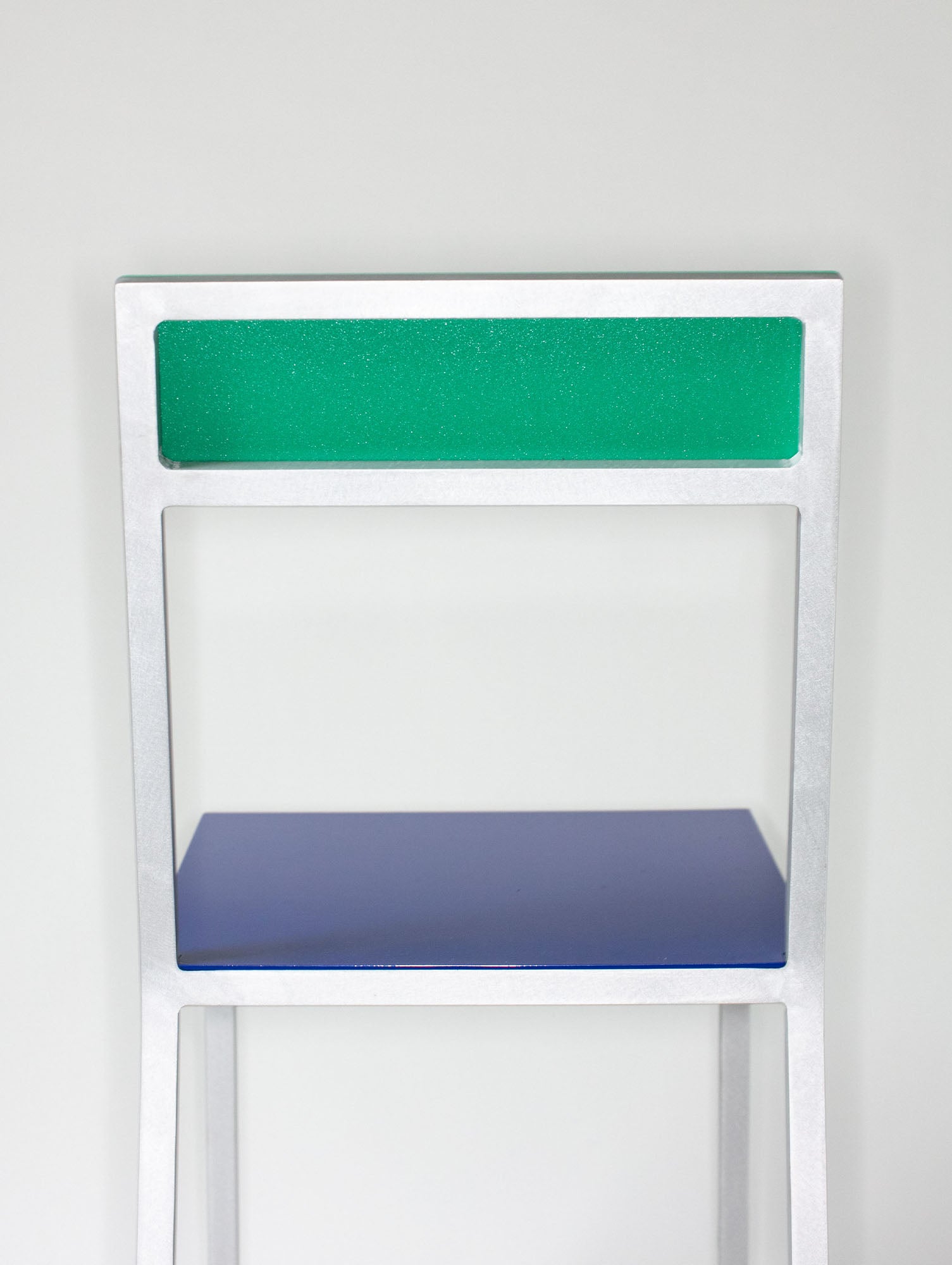 Alu Chair by Valerie Objects - Dark Blue Seat / Green Back