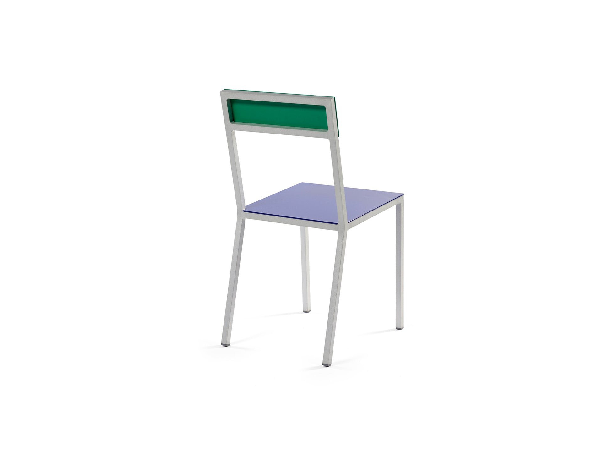 Alu Chair by Valerie Objects - Dark Blue Seat / Green Back