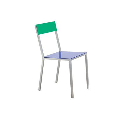 Alu Chair by Valerie Objects - Dark Blue Seat / Green Back