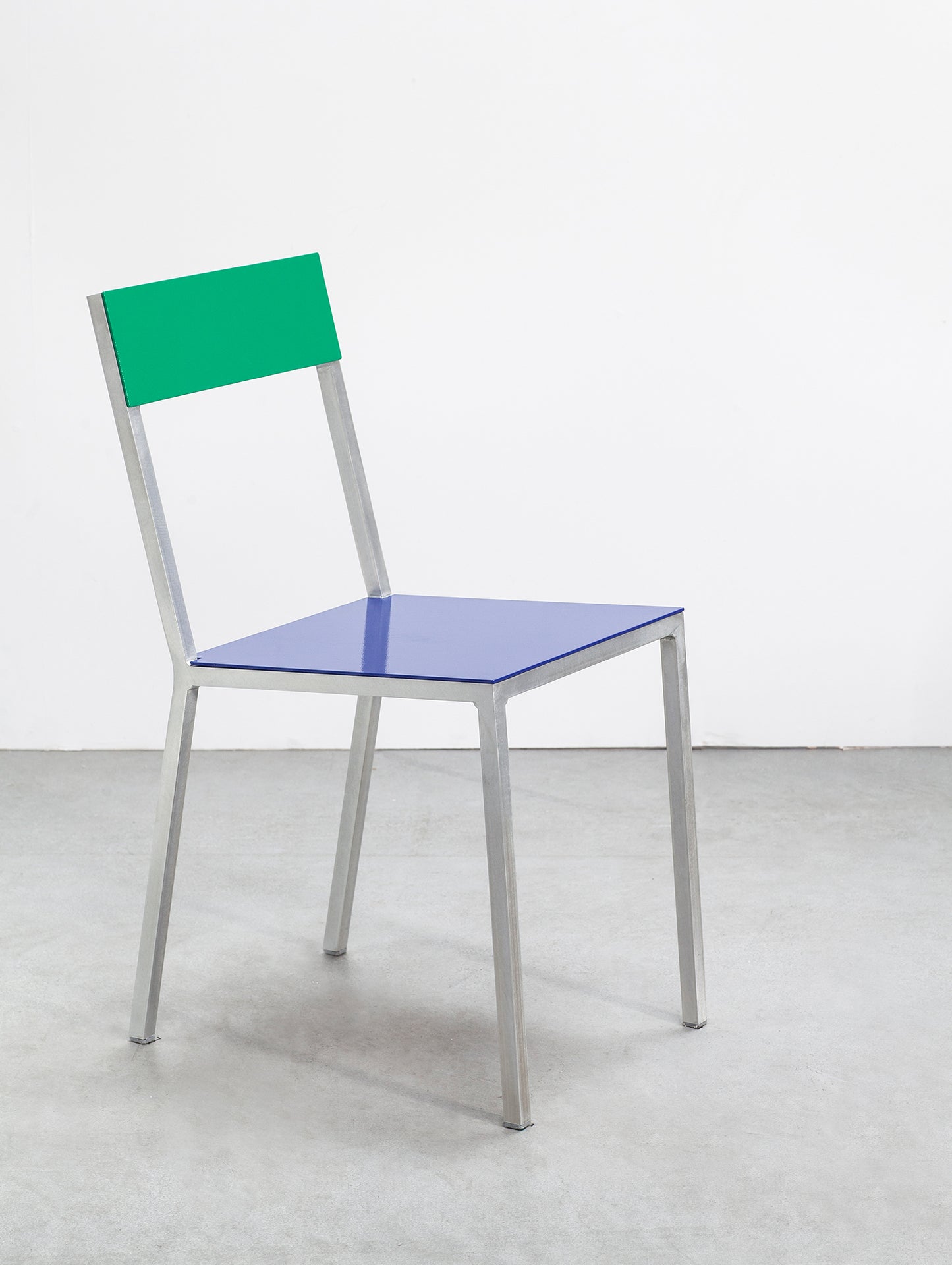 Alu Chair by Valerie Objects - Dark Blue Seat / Green Back