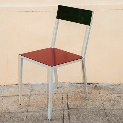 Alu Chair by Valerie Objects  - Bordeaux Seat / Candy Green Back