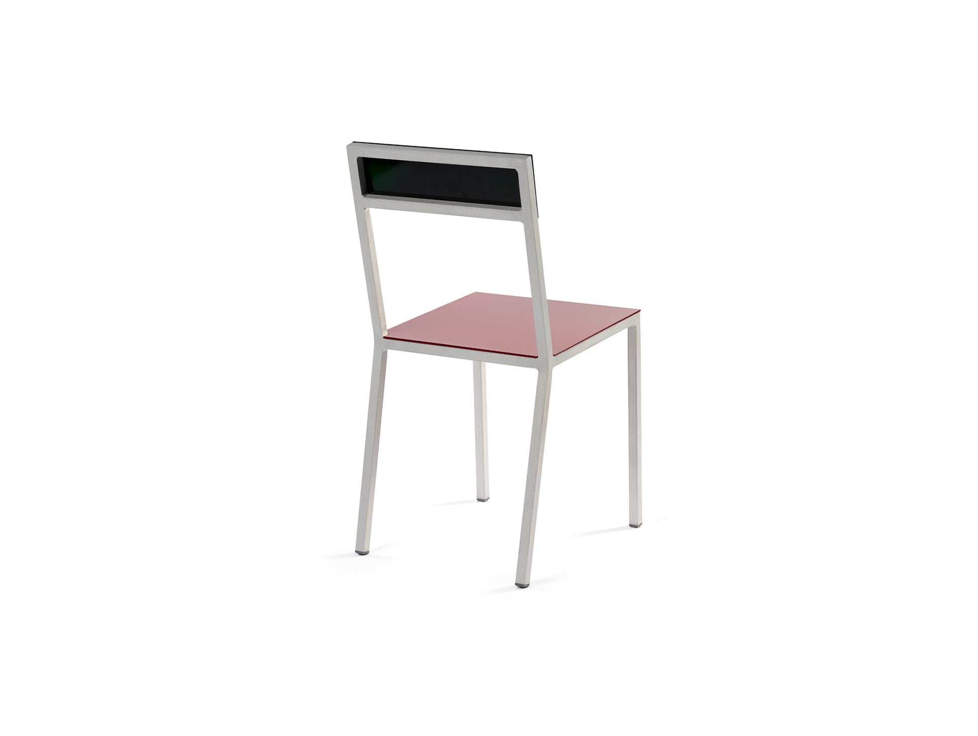 Alu Chair by Valerie Objects - Bordeaux Seat / Candy Green Back