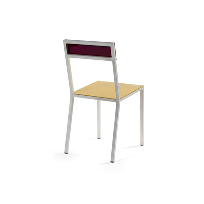 Alu Chair by Valerie Objects - Curry Seat / Candy Purple Back