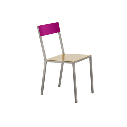 Alu Chair by Valerie Objects - Curry Seat / Candy Purple Back