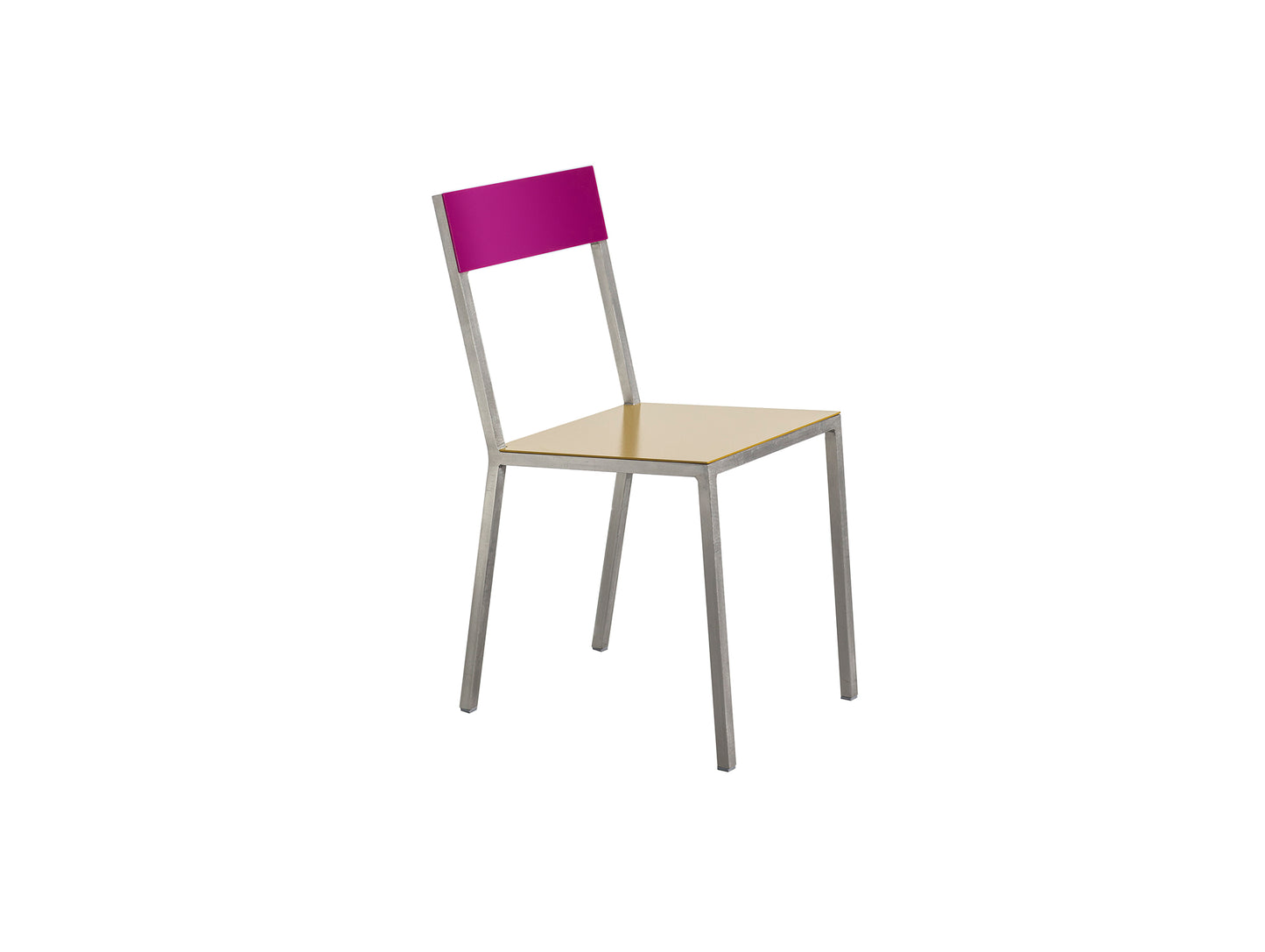 Alu Chair by Valerie Objects - Curry Seat / Candy Purple Back