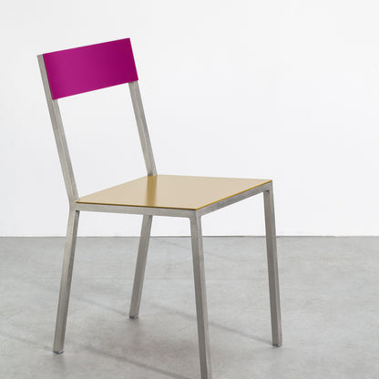 Alu Chair by Valerie Objects - Curry Seat / Candy Purple Back