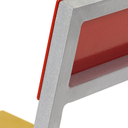Alu Chair by Valerie Objects - Curry Seat / Red Back