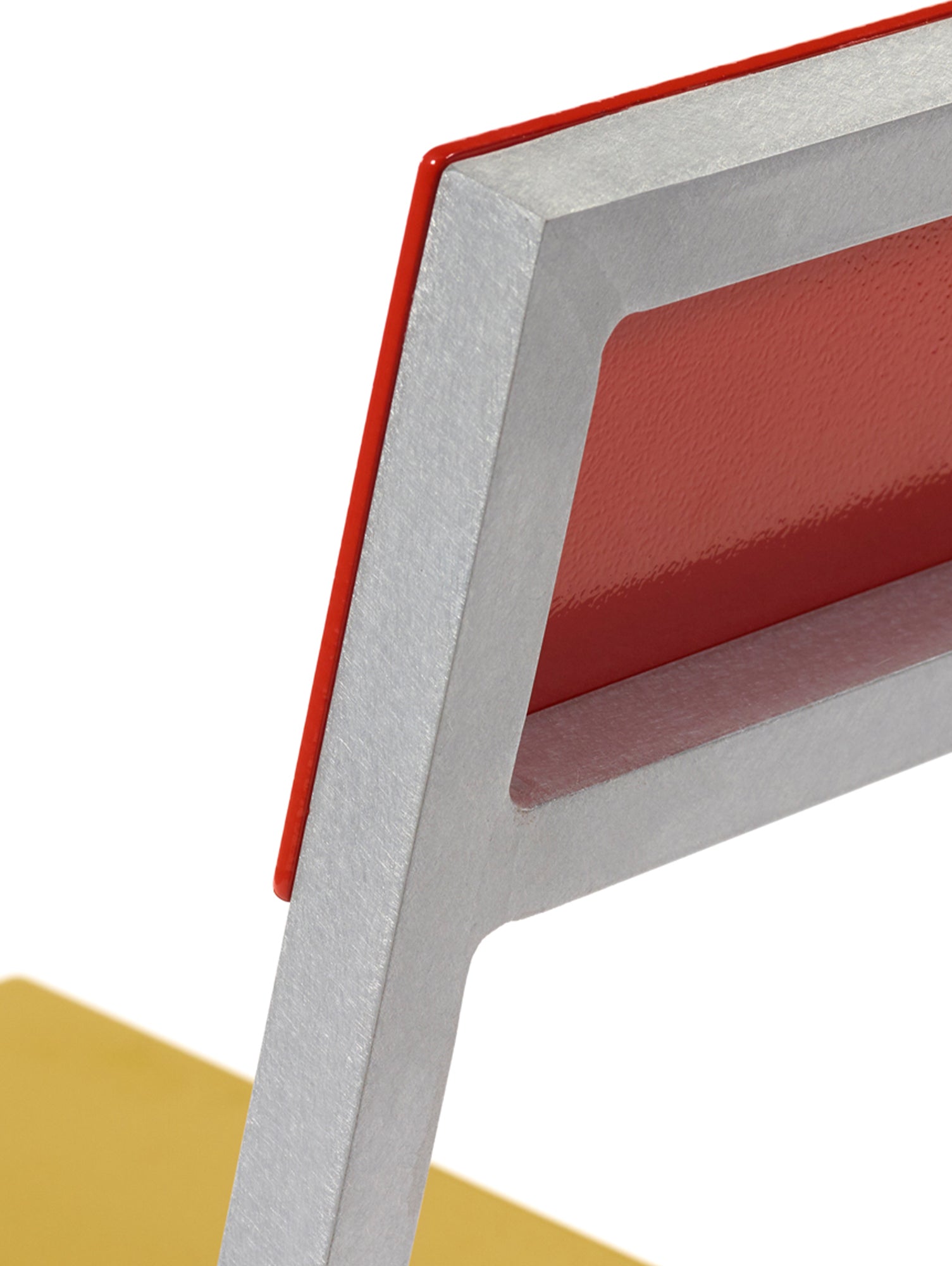 Alu Chair by Valerie Objects - Curry Seat / Red Back