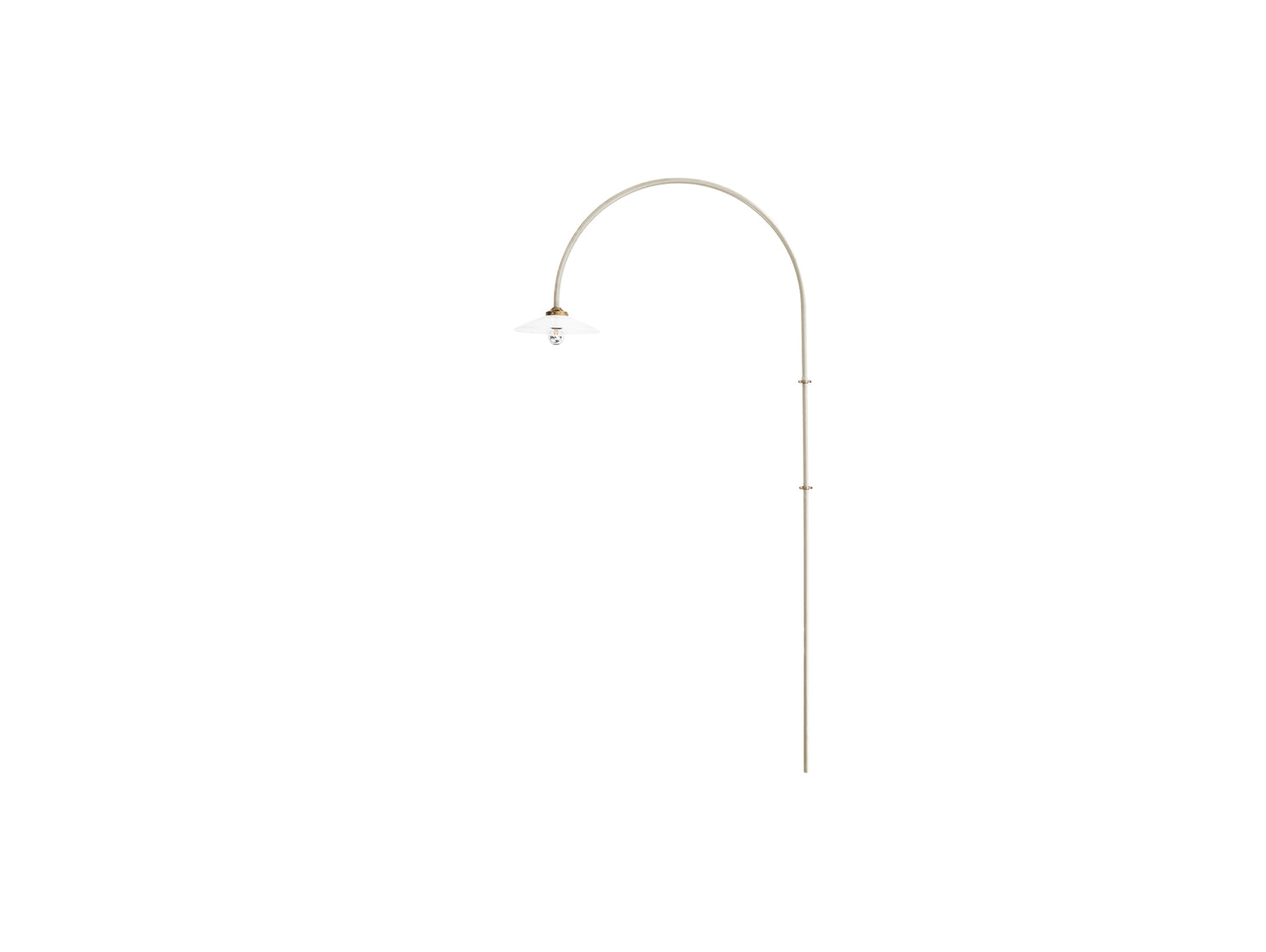Hanging Lamp No.2 by Valerie Objects - Ivory Steel