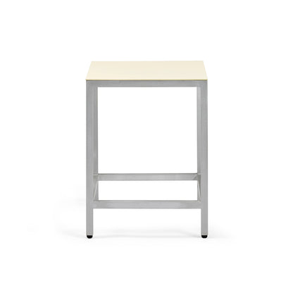 Alu Bar Stool by Valerie Objects - Small (Seat Height: 45 cm) / Ivory
