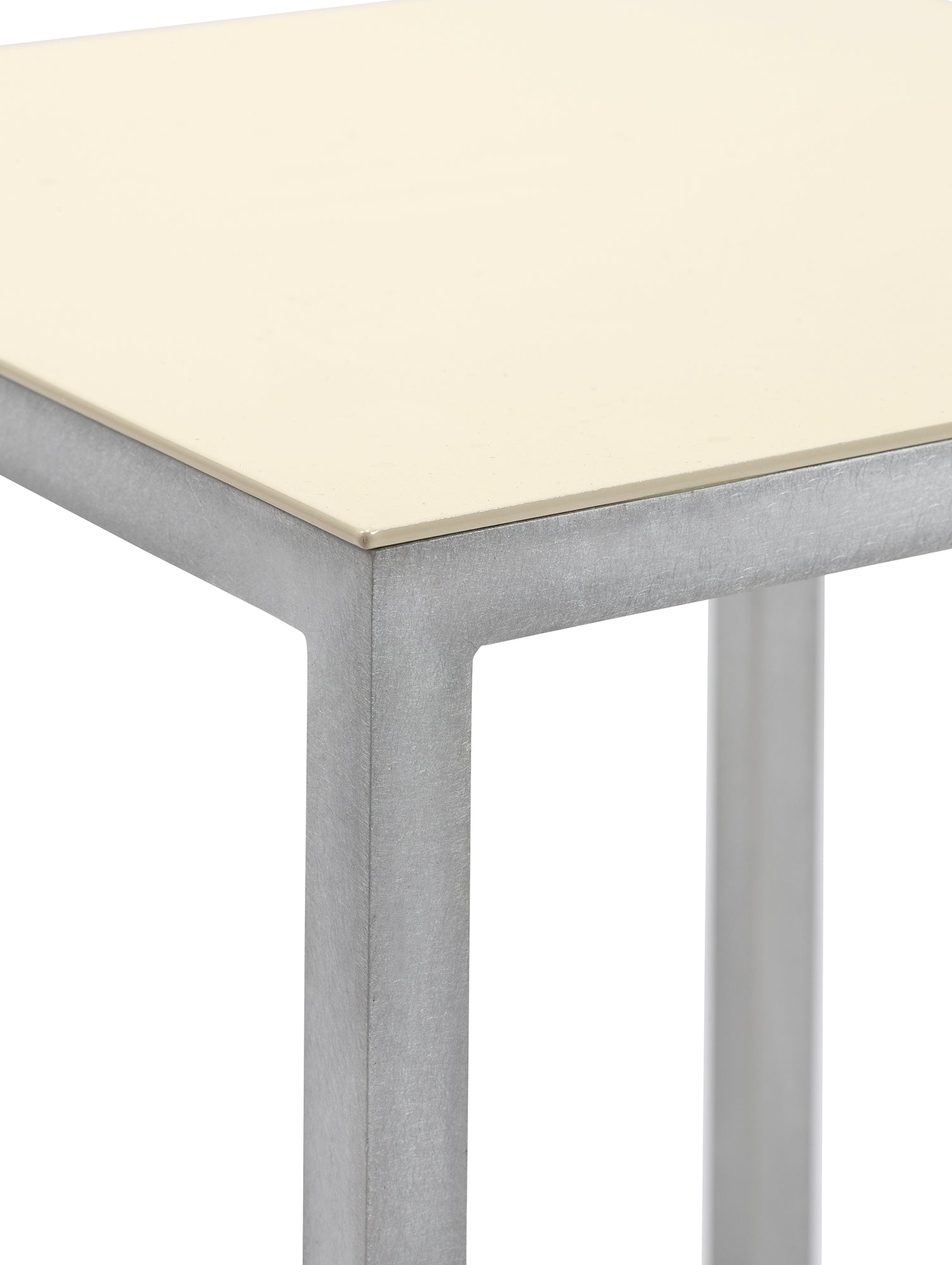 Alu Bar Stool by Valerie Objects - Ivory Seat