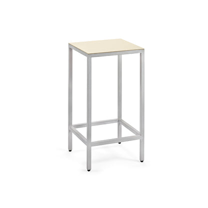 Alu Bar Stool by Valerie Objects - Medium (Seat Height: 65 cm) / Ivory 