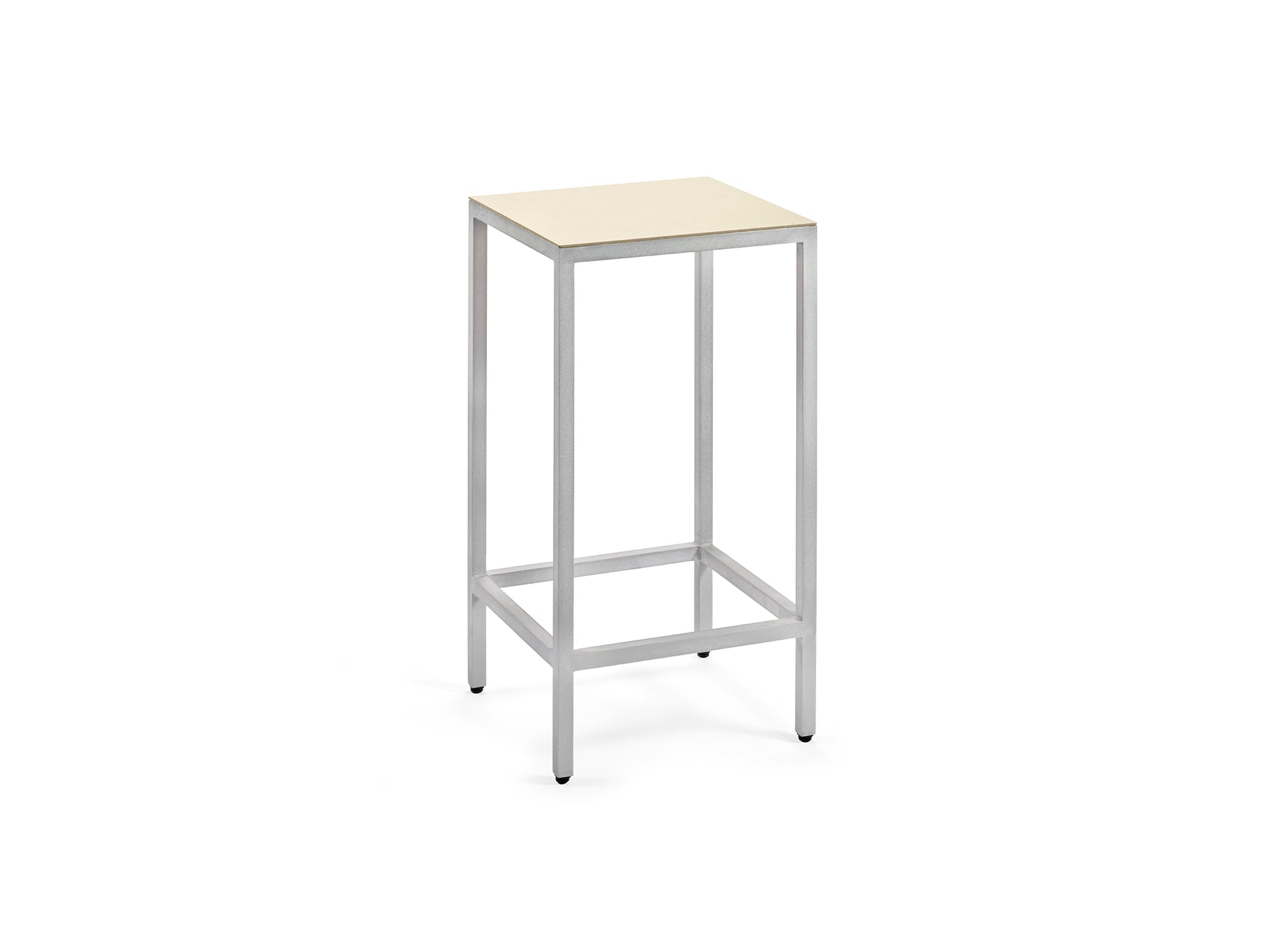 Alu Bar Stool by Valerie Objects - Medium (Seat Height: 65 cm) / Ivory 