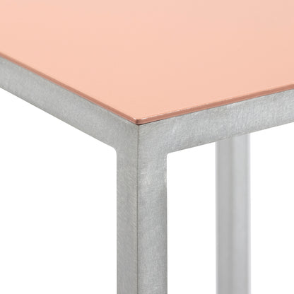 Alu Bar Stool by Valerie Objects - Pink Seat