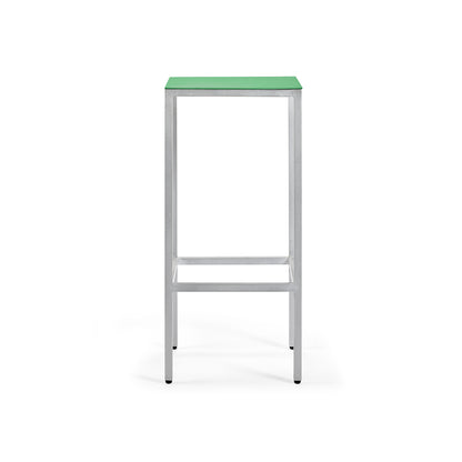 Alu Bar Stool by Valerie Objects - Large (Seat Height: 75 cm) / Green