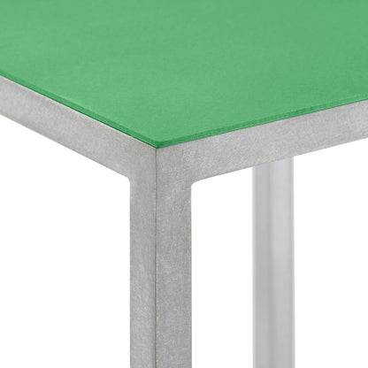 Alu Bar Stool by Valerie Objects - Green Seat