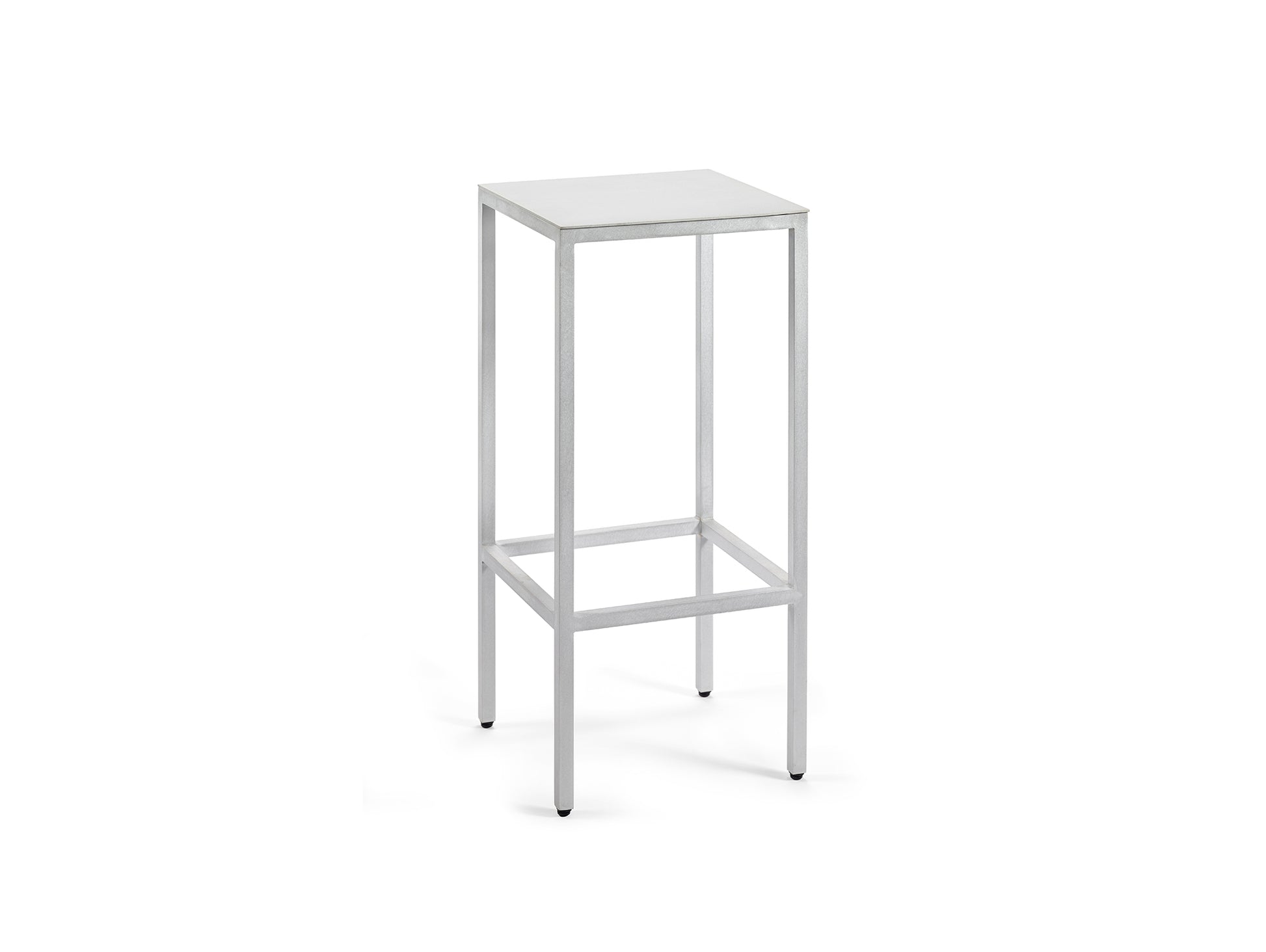 Alu Bar Stool by Valerie Objects - Large (Seat Height: 75 cm) / Aluminium