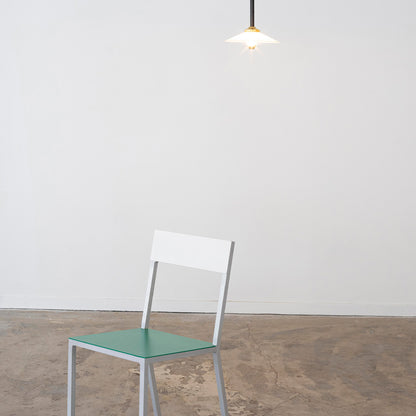 Alu Chair by Valerie Objects  - Green Seat / White Back