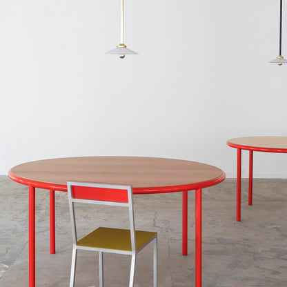 Alu Chair by Valerie Objects - Curry Seat / Red Back
