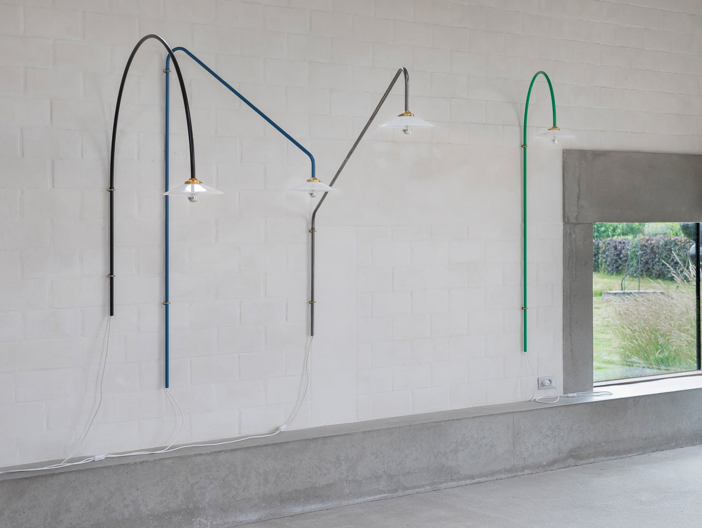 Hanging Lamp No.2 by Valerie Objects - Green Steel