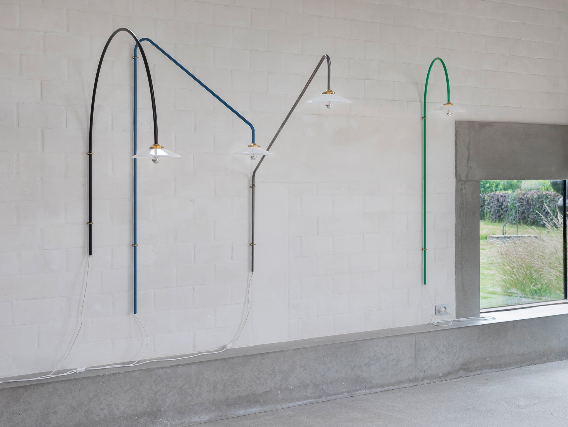 Hanging Lamp No.2 by Valerie Objects - Green Steel