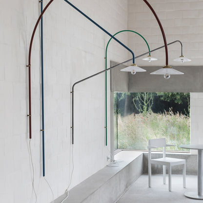 Hanging Lamp No.2 by Valerie Objects - Green Steel