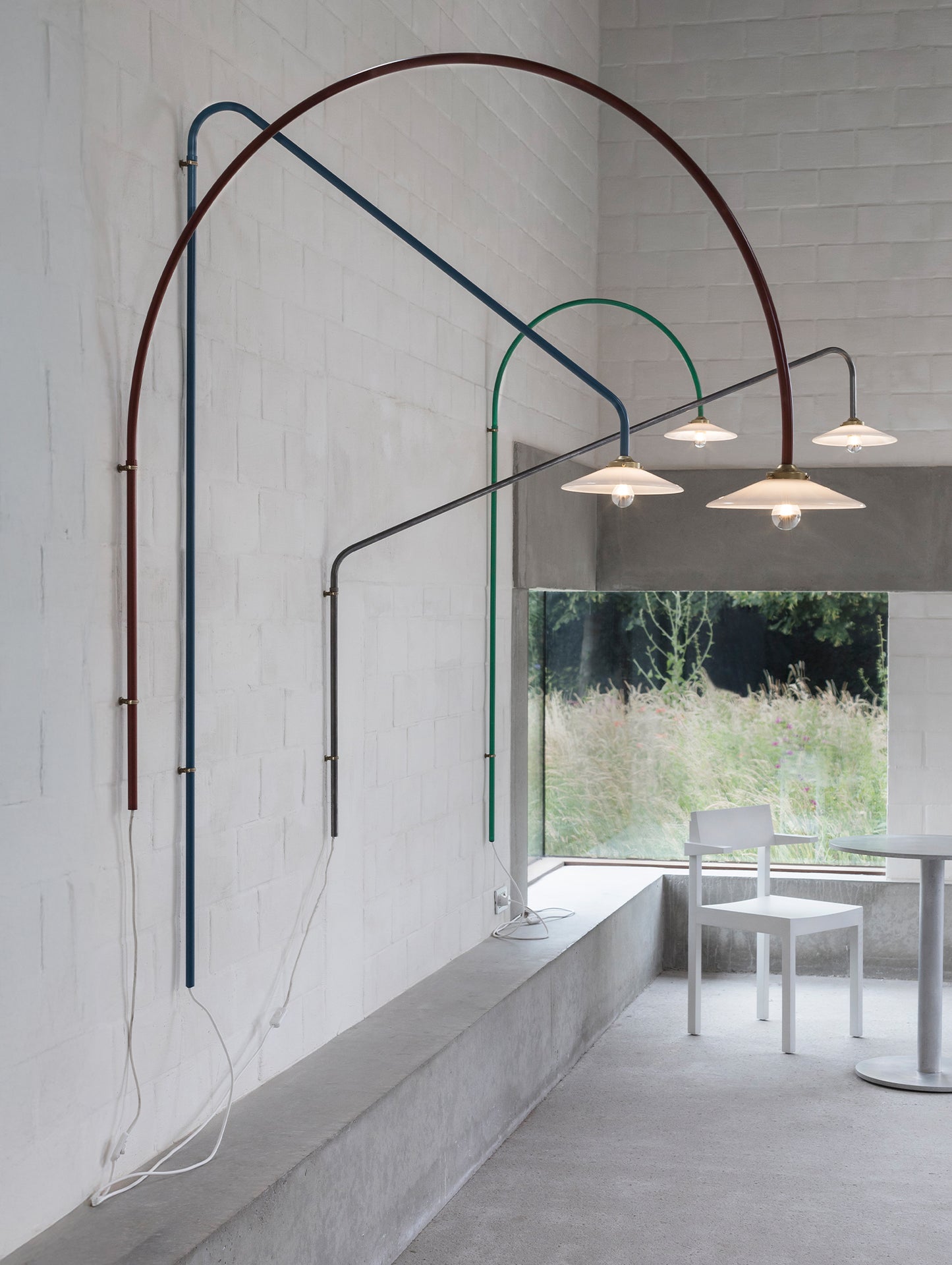 Hanging Lamp No.2 by Valerie Objects - Green Steel