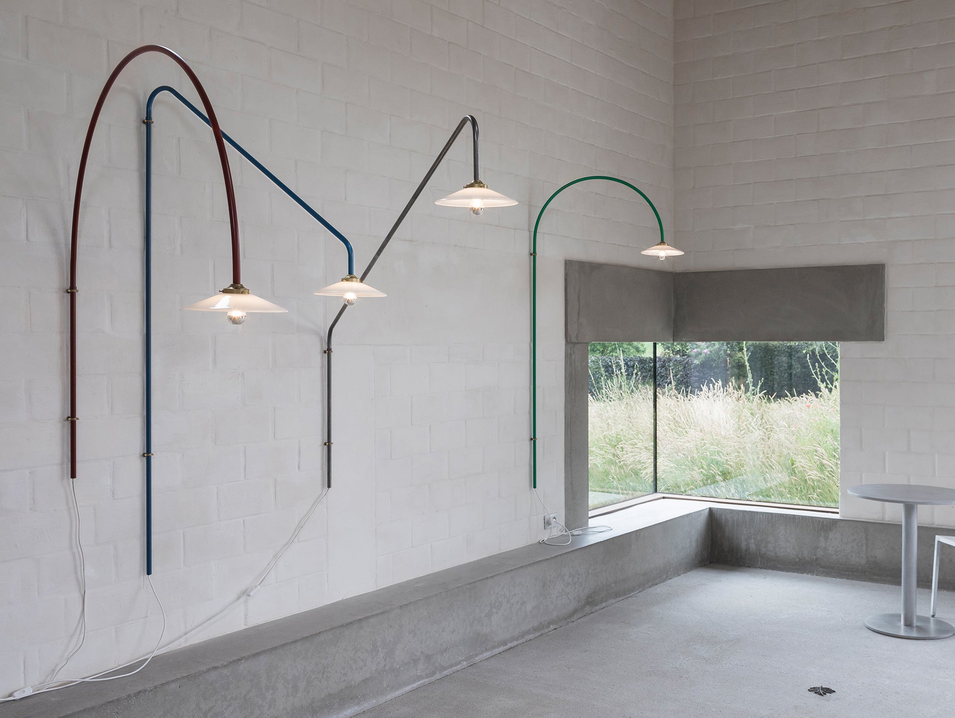 Hanging Lamp No.2 by Valerie Objects - Green Steel